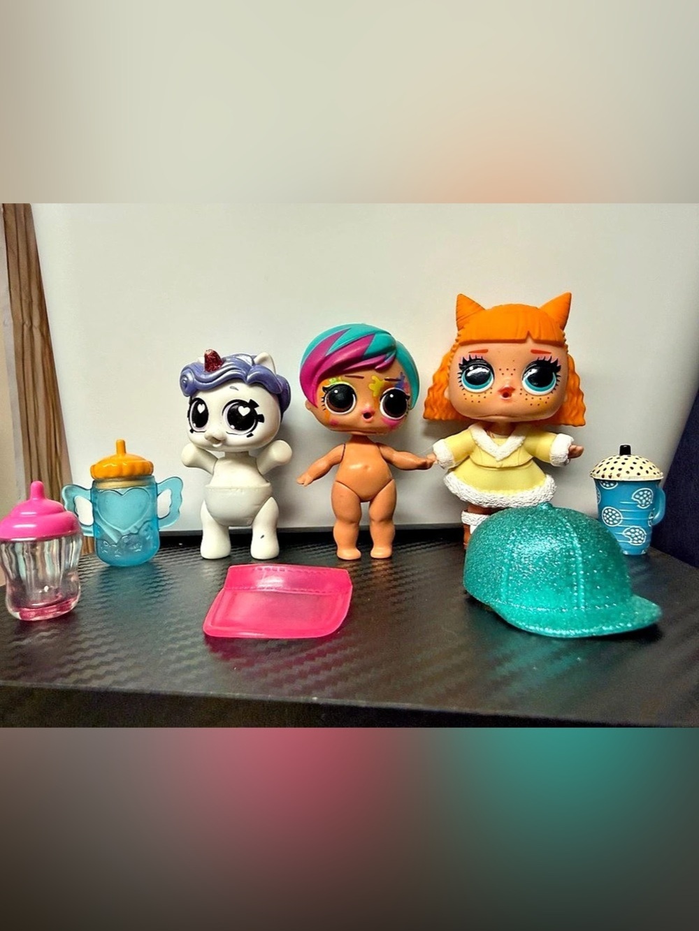 L.O.L. Style Doll & Unicorn Cat Figures Bundle + Accessories